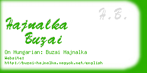 hajnalka buzai business card